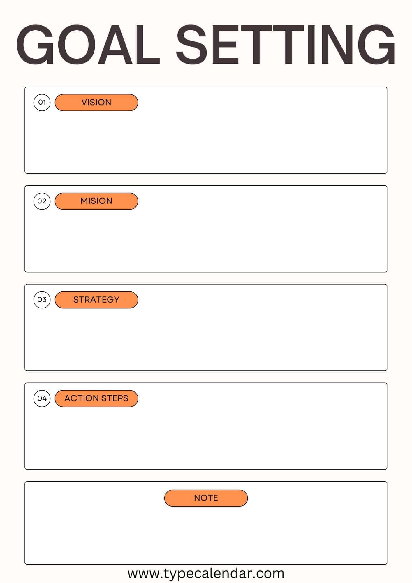 free printable goal setting templates [pdf, word] students, employees
